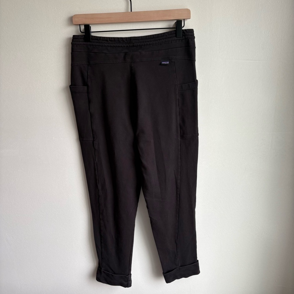 Patagonia Women’s Joggers Size Small Foldover Cuff  Black Pants - Picture 2 of 7